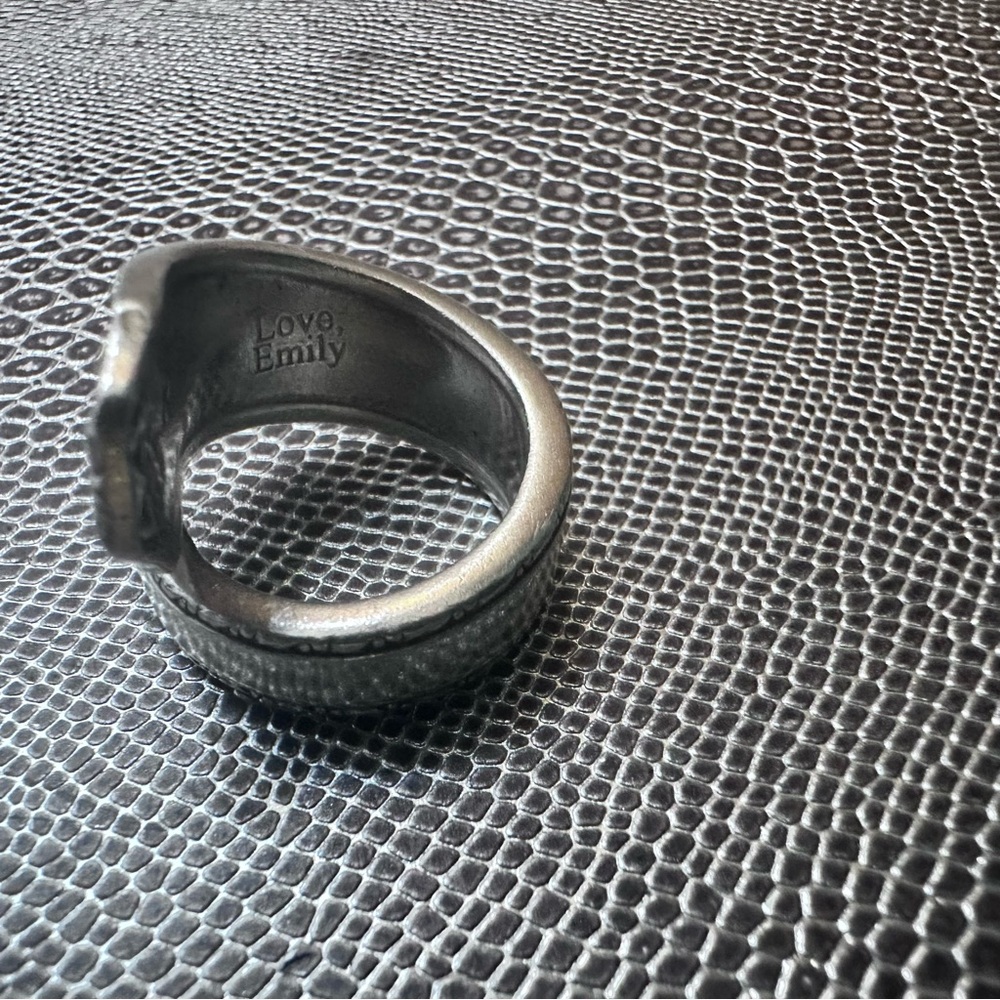 Emily silver tone spoon ring - Picture 9 of 14